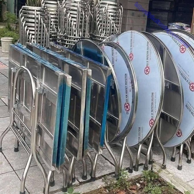 thu mua bàn ghế inox cũ bán phế liệu giá cao